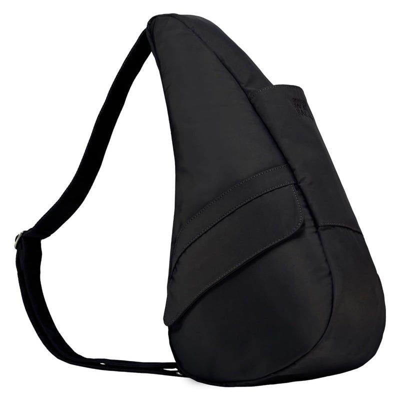 AmeriBag 17" Microfiber Healthy Back Bag Ergonomic Crossbody Sling for Everyday Use, Travel & Walking Comfort (Black) - Image 3